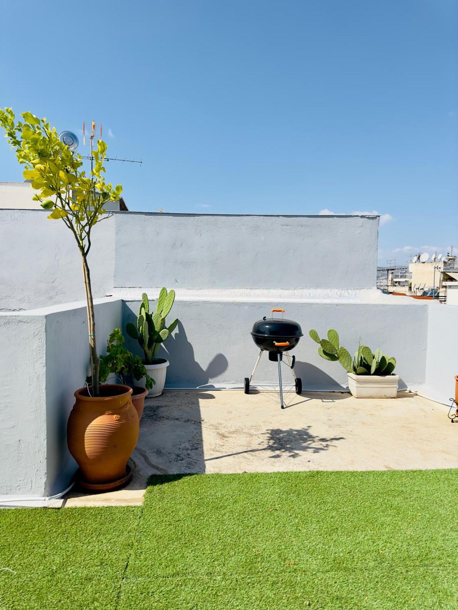 Yuna Penthouse, 100Sqm Private Rooftop Terrasse, Acropolis By Foot Athens Luaran gambar