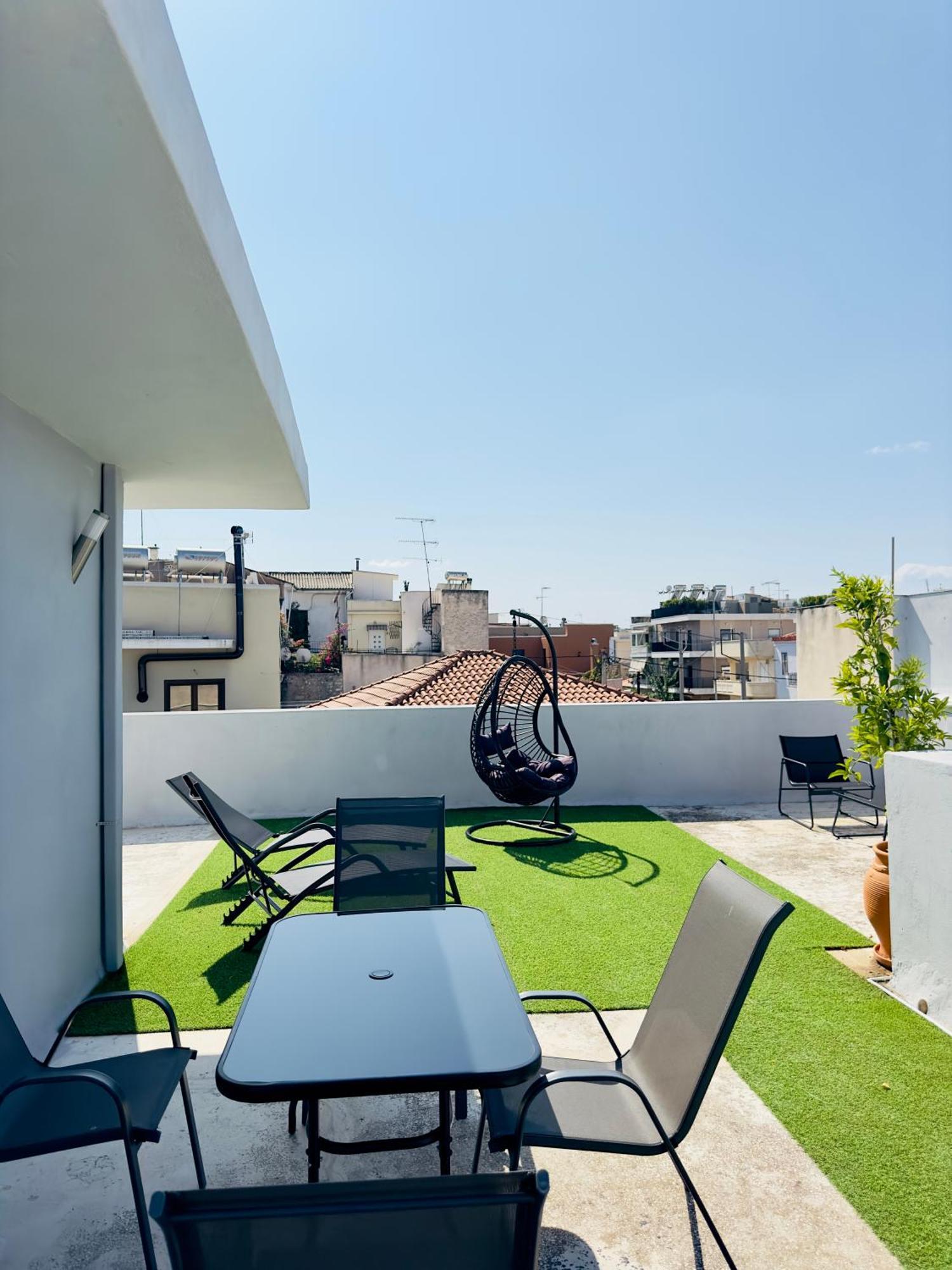 Yuna Penthouse, 100Sqm Private Rooftop Terrasse, Acropolis By Foot Athens Luaran gambar