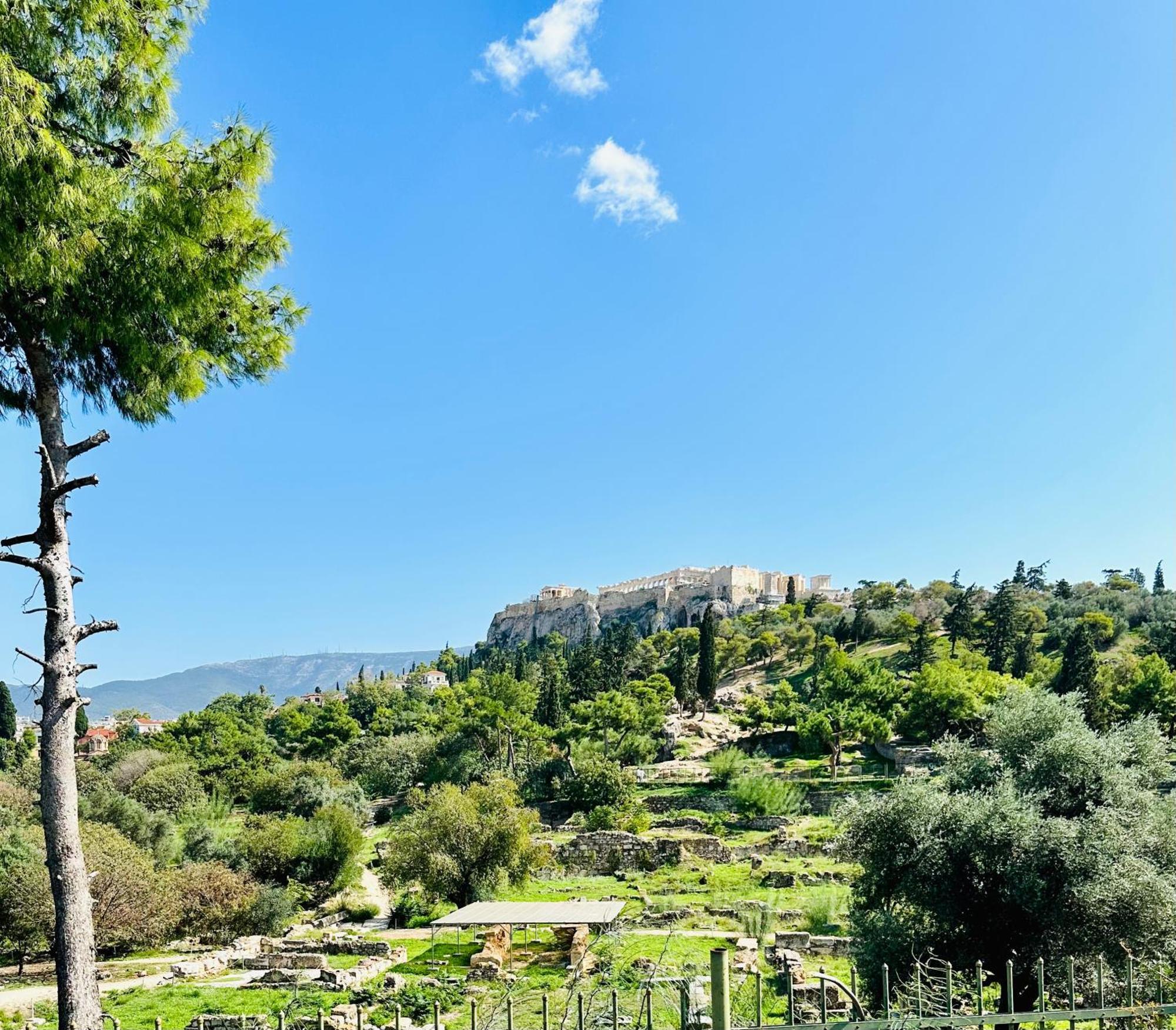 Yuna Penthouse, 100Sqm Private Rooftop Terrasse, Acropolis By Foot Athens Luaran gambar